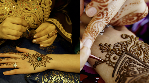 Henna voor en meisjegezelschap